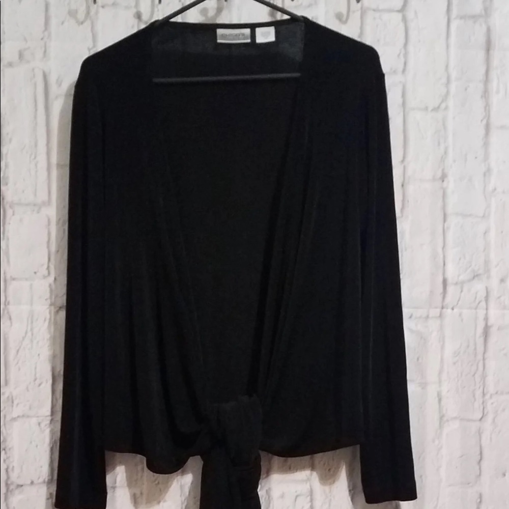 Chico’s Travelers tie front cardigan  size S/M